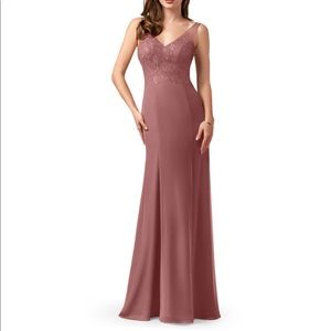 Azazie bridesmaid Frankie dress Cabernet size 6